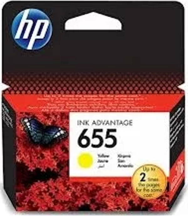 HP CZ112AE (655) SARI MUREKKEP KARTUSU 600 SAYFA - Image 1