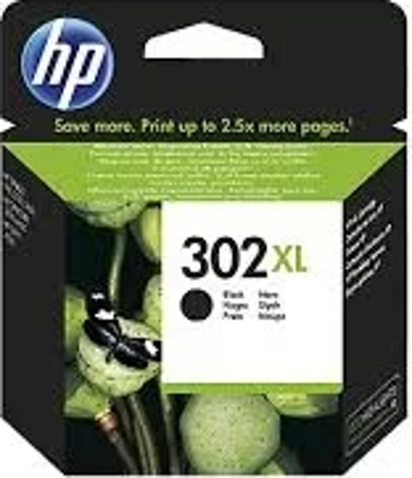 HP F6U68AE (302XL) SIYAH YUKSEK KAPASITELI MUREKKEP KARTUSU 480 SAYFA - Image 1
