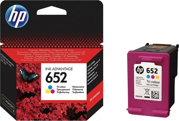 HP F6V24AE (652) UC RENKLI MUREKKEP KARTUSU 200 SAYFA - Image 1