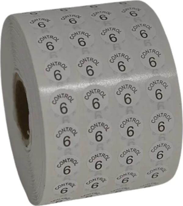 Etiketleme Makinesi Kontrol Etiket 6 No (5 Rulo 50.000 Adet) - Image 1