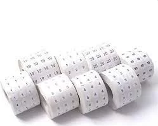 Fdm Numaralı Etiket 9 Numara (1 Rulo 5000 Adet) - Image 1