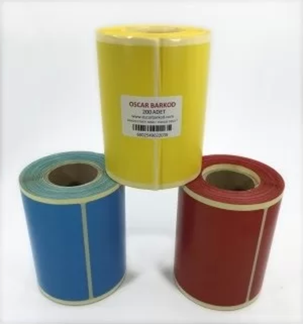 RENKLİ KUŞE ETİKET 150X100 200´LÜ (SARI) - Image 1