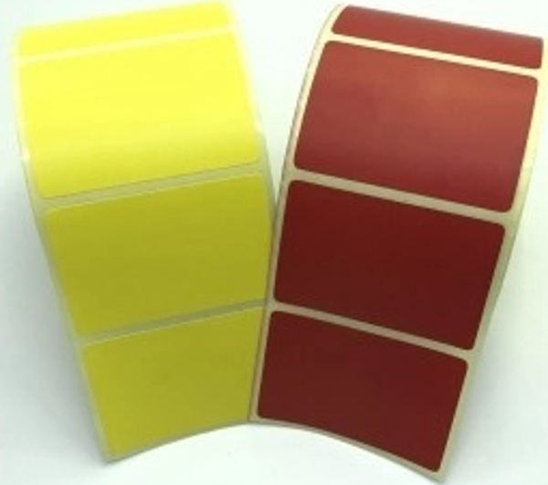 RENKLİ KUŞE ETİKET 40X60 1000 ADET - Image 1
