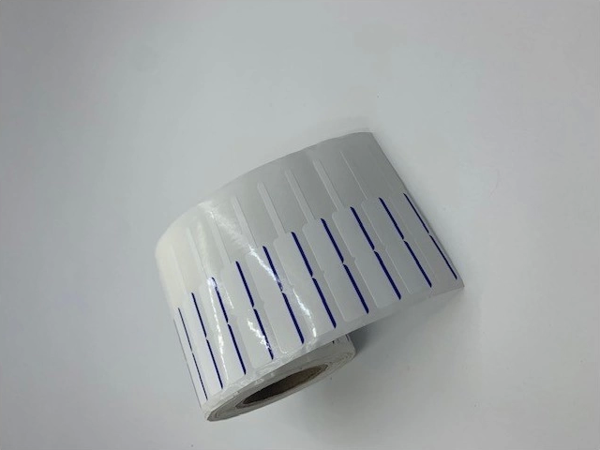 KUYUMCU ETİKETİ RENKLİ ÇİZGİLİ (İTHAL)10 X 72 1250 ADET MAVİ - Image 1