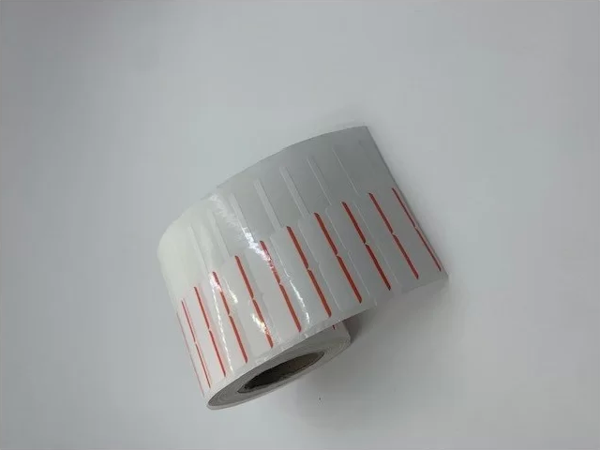 KUYUMCU ETİKETİ RENKLİ ÇİZGİLİ (İTHAL)10 X 72 1250 SARIM KIRMIZI - Image 1