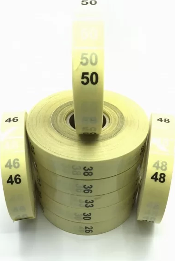 ŞEFFAF UZUN BEDEN ETİKETİ NUMARA 26  500 LÜ - Image 1