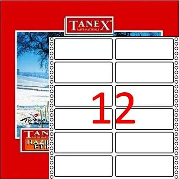 Tanex Bilgisayar Etiketi 35x97 - Image 1