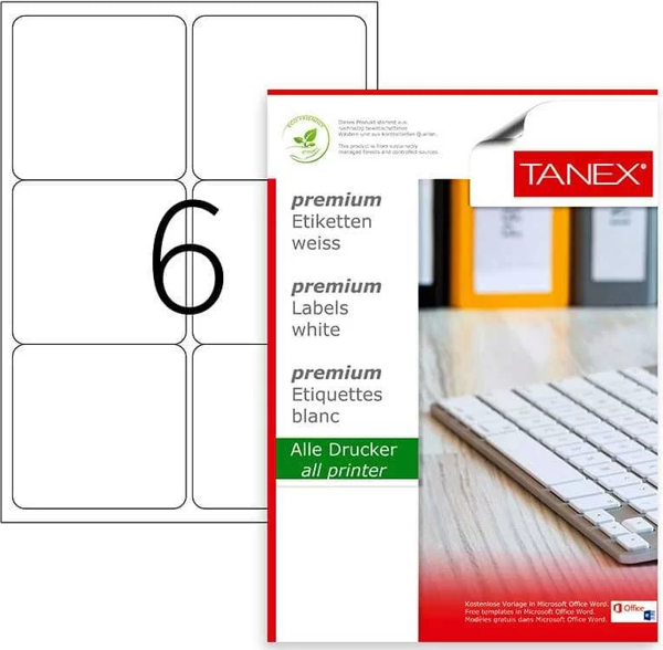 Tanex Laser Etiket Kod 2006 99.1mm x 93.1mm - Image 1
