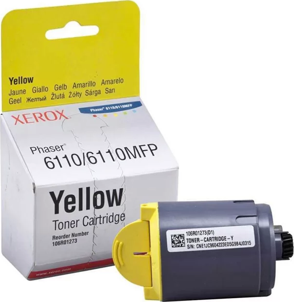 OUTLET XEROX 106R01204 SARI ORJİNAL TONER 1000 SAYFA (PHASER 6110 6110MFP) - Image 1