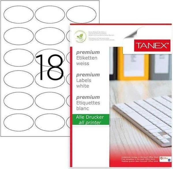 Tanex Laser Etiket Kod 2118 58.4mm x 42.3mm - Image 1