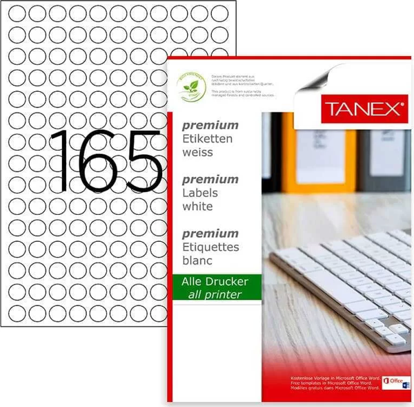 Tanex Laser Etiket Kod 2215 X 15mm - Image 1