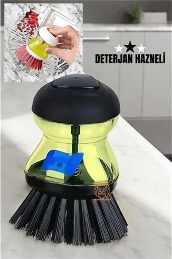 Smyrna Turk 4 Adet Bulaşık Fırçası Deterjan Hazneli 720717 Toptan Paket - Image 1