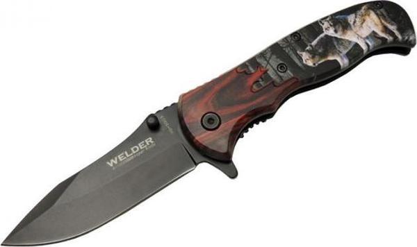 Kurtlu Çakı 20 cm Yarı Otomatik , Kemerlikli - Image 1