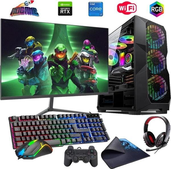 i7 14700F 16GB DDR4 480SSD 6GB RTX3050 24" Mon. Oyun Bilgisayarı (Gaming SET) - Image 1