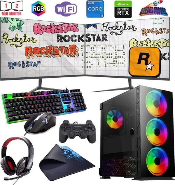I5 12400F 16GB DDR4 480SSD 12GB RTX3060 Çift 24" Mon. Oyun Bilgisayarı (Gaming SET) - Image 1