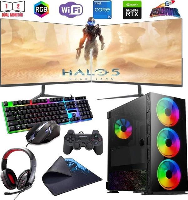I5 12400F 32GB DDR4 1TB M2 8GB RTX3050 Çift 24" Monitörlü (Gaming SET) - Image 1