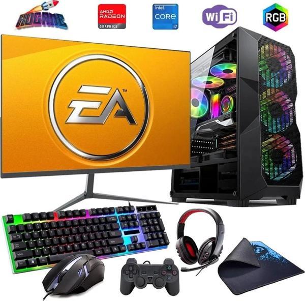İ7 12700F 16GB DDR4 480SSD 8GB RX580 24" Mon. Oyun Bilgisayarı (Gaming SET) - Image 1