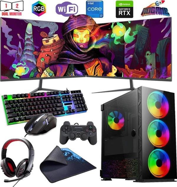 İ7 12700F 32GB DDR4 1TB M2 12GB RTX3060 Çift 24" Mon. Oyun Bilgisayarı (Gaming SET) - Image 1