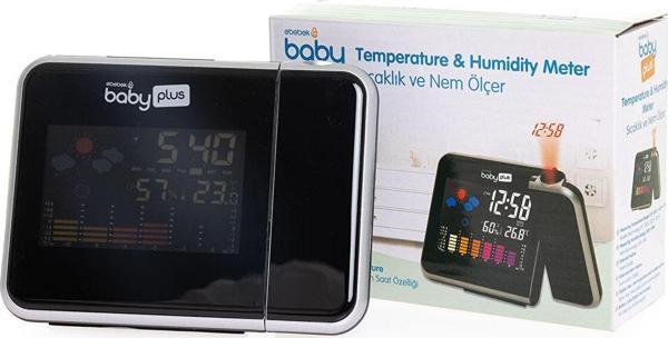 baby plus Saatli Isı ve Nem Ölçer - Image 1
