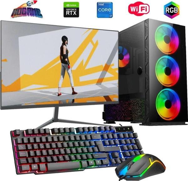 i7 14700F 16GB DDR4 480SSD 12GB RTX3060 27" 165Hz Mon. Oyun Bilgisayarı - Image 1