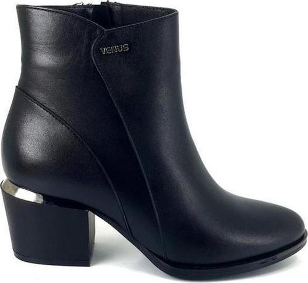 VENÜS 2405424K TOPUĞU METAL DETAYLI DERİ KLASİK KADIN BOT - Image 1