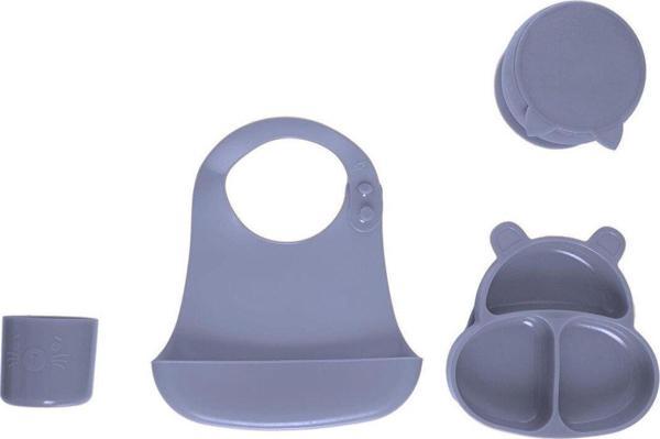 Pandish Beslenme Seti Navy Blue (HupPo, HamHam, BuBu, KitTen, Bibsy) - Image 1