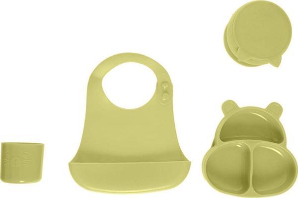 Pandish Beslenme Seti Olive Green (MamMa, HamHam, BuBu, KitTen, Bibsy) - Image 1