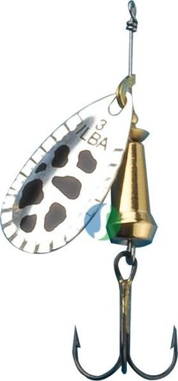 Alabalık Turna Döner Olta Kaşık - Ilba Spark Eco 95AN3 - Gümüş/Siyah - No:3 - Image 1