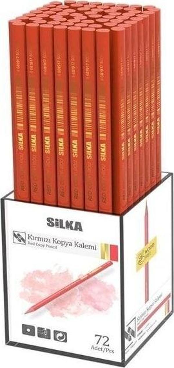 Silka Kırmızı Kopya Kalemi kl3.rsk-72 (72 Li Paket) - Image 1