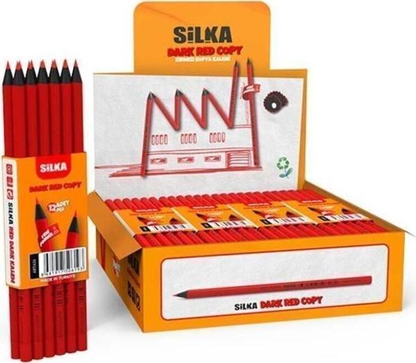 Silka Kırmızı Kopya Kalemi Yuvarlak Art.626 (144 Lü Paket) - Image 1