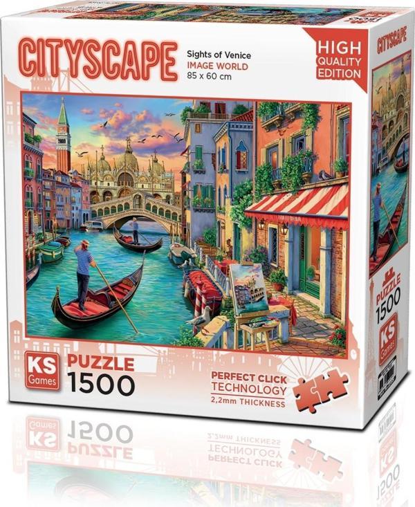 Ks Games Puzzle 1500 Parça Sights Of Venice Yetişkin 22029 - Image 1