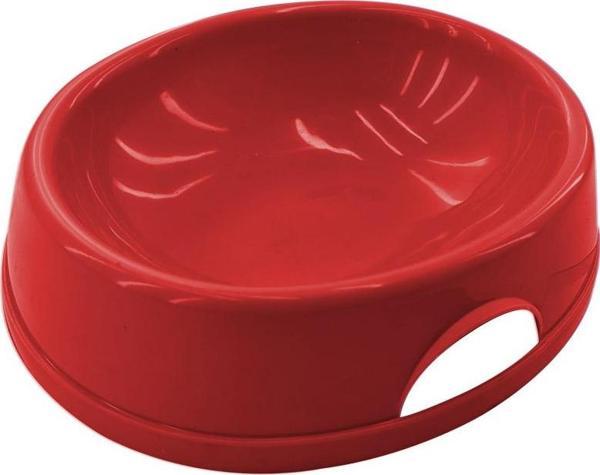 8565 Tekli Kedi/Köpek Mama Kabı Kırmızı - Image 1