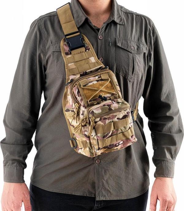 Savage Çapraz Göğüs Askılı Tactical Çanta Kamuflaj - Image 1