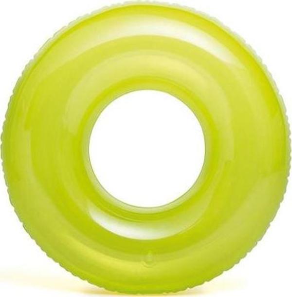 Intex Şeffaf Jumbo Çocuk Yüzme Simidi Yeşil 76 cm (59260) - Image 1