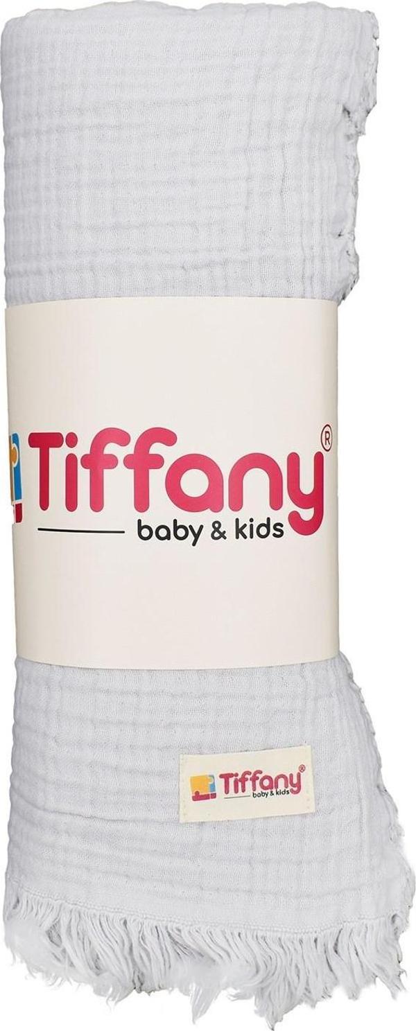 Tiffany Baby Dört Renk Müslin Bebek Battaniyesi 120x120 Cm - Image 1