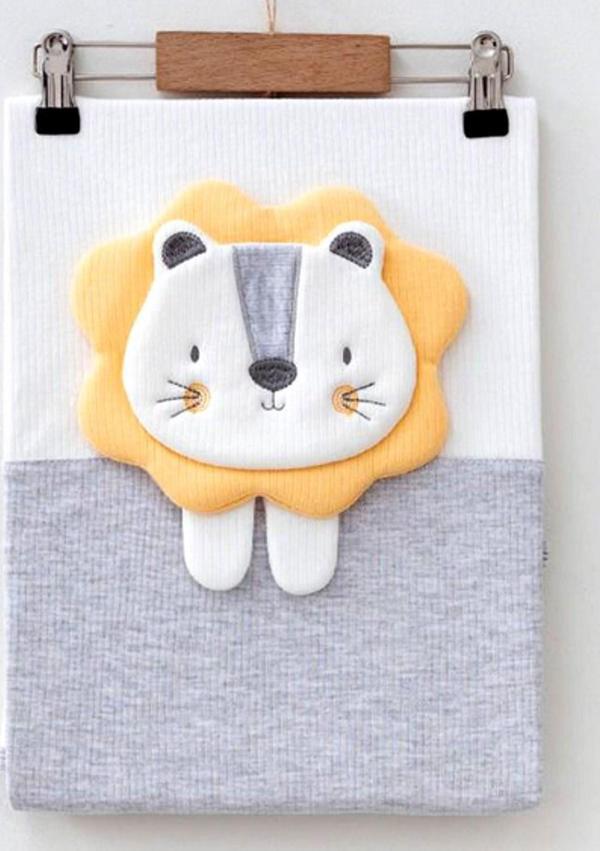 Ekebaby Lion Lüx Penye Bebek Battaniyesi 85x90 Cm - Image 1