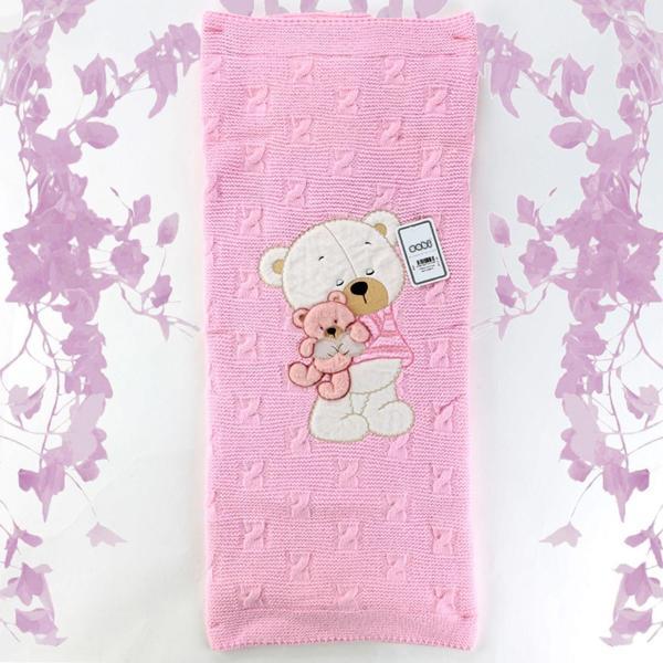 Sebi Bebe Triko Hattuş Battaniye 90x90 Cm 4148 - Image 1