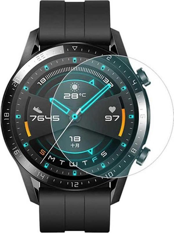 Huawei Watch GT2e İle Uyumlu Ön Darbe Emici Ekran Koruyucu Nano Cam (4 Adet) - Image 1