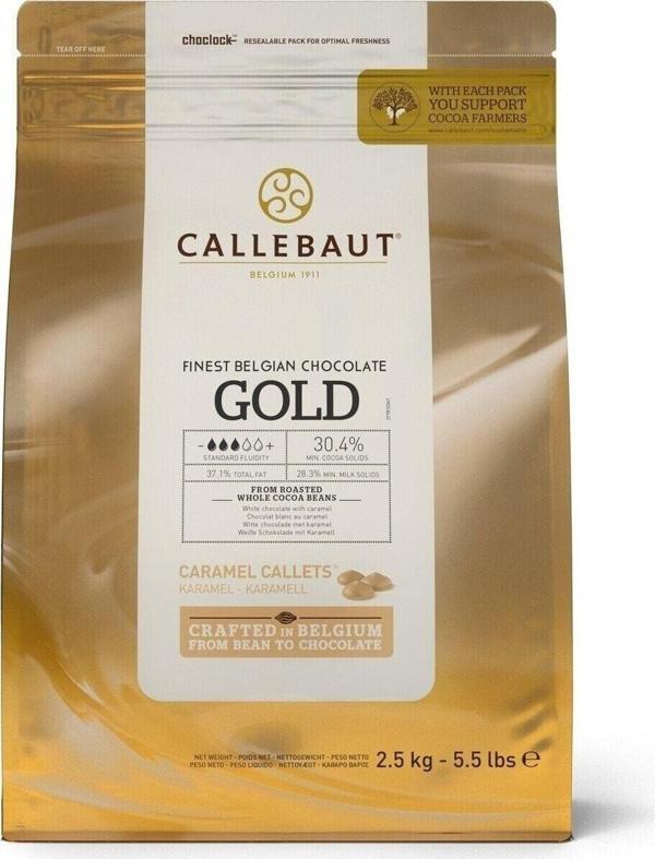 Callebaut Gold Karamel Drop Çikolata 2,5 Kg - Image 1