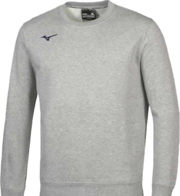 Mizuno Terry Crew Erkek Sweatshirt Gri - Image 1