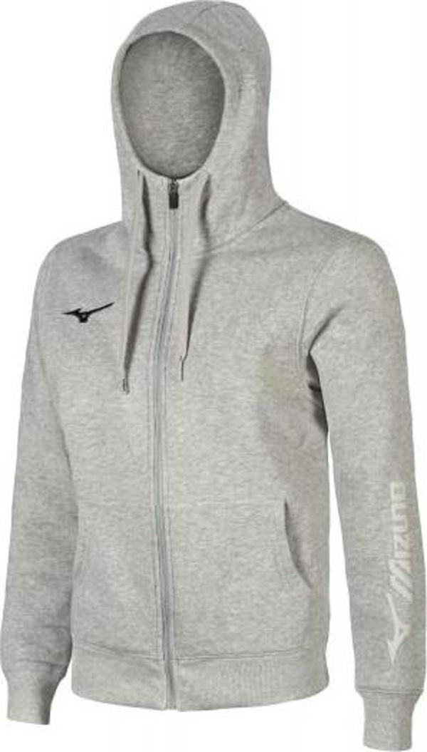 Sweat Hoodie Erkek Fermuarlı Sweatshirt Gri - Image 1