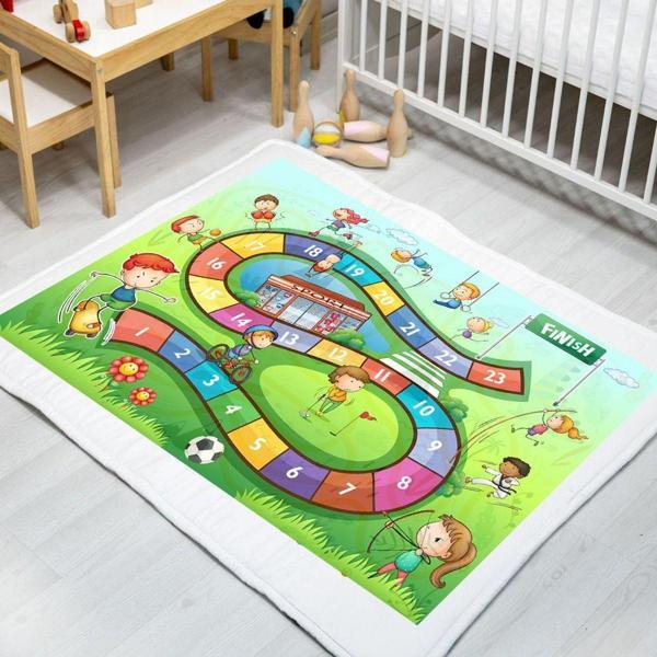 Fibril Carpdress Desenli Kaydırmaz Oyun Halısı 100 X 150 Cm - Image 1