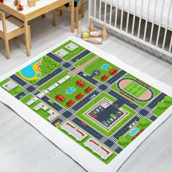 Fibril Carpdress Desenli Kaydırmaz Oyun Halısı 100 X 150 Cm - Image 1