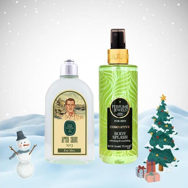 Eyüp Sabri Tuncer Yılbaşı Paketi Erkek Body Splash Combative 250 ml ve Tıraş Kolonyası No:3 - Image 1