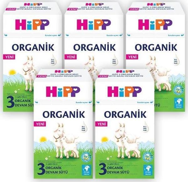 Hipp 3 Organik Keçi Sütü Bazlı Devam Sütü 400 gr x 5 Adet - Image 1