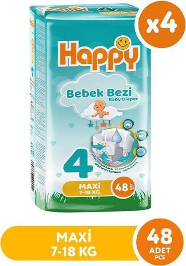 Happy Bebek Bezi Maxi 4 No 48 li x 4 Adet - Image 1