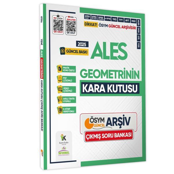 2025 ALES GEOMETRİNİN Kara Kutusu ÖSYM Çıkmış Soru Havuzu Bankası Konu Özetli Video/PDF Çözümlü - Karakutu Yayınları - Image 1