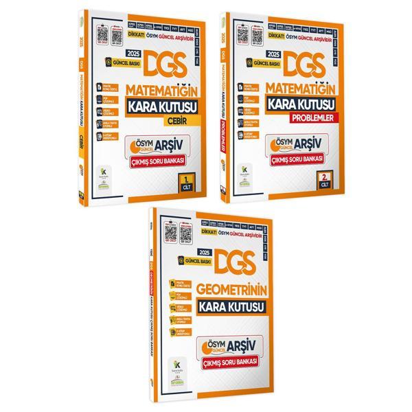 2025 DGS Kara Kutu Matematik 1.-2.Cilt ve Geometri ÖSYM Çıkmış Soru Bankası Video/PDF Çözümlü - Karakutu Yayınları - Image 1