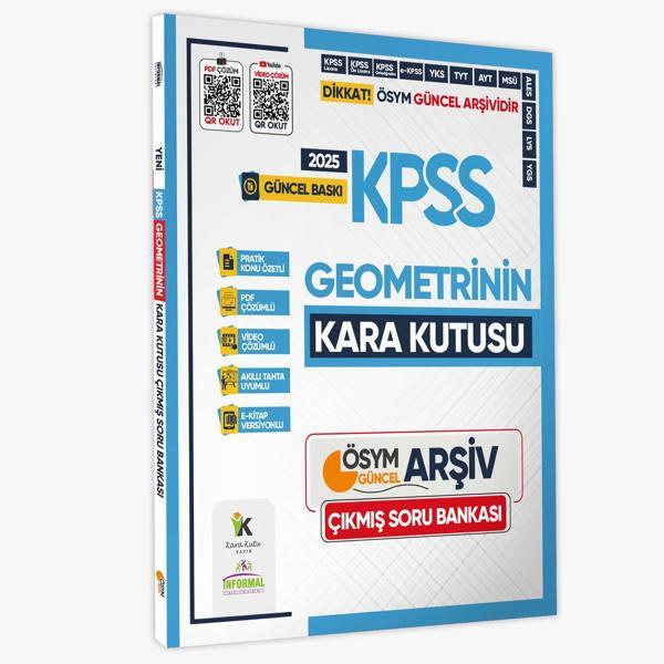 2025 KPSS GEOMETRİNİN Kara Kutusu ÖSYM Çıkmış Soru Havuzu Bankası Konu Özetli Video/PDF Çözümlü - Karakutu Yayınları - Image 1
