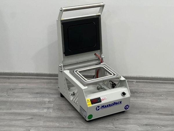 One Chef Manuel Kase Kapatma Tek Gözlü Eko Model Tabak Kapatma Makinesi Gri - Image 1